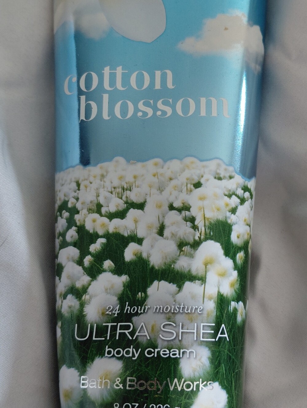Bath & Body Works Cotton Blossom Ultra Shea Body Cream - Blue/White